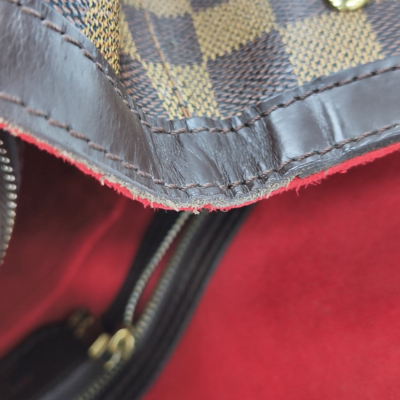 HAMPSTEAD GM Damier Ebene Coated Canvas Brown