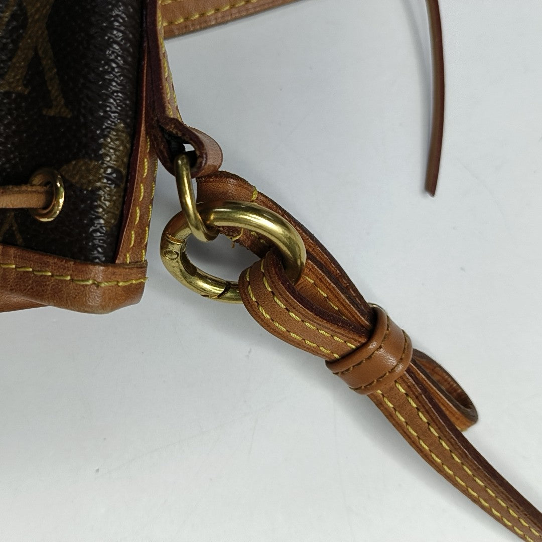 NÉONOÉ Nano Monogram Coated Canvas Brown