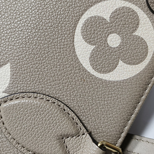 ONTHEGO MM Monogram Calfskin Gray