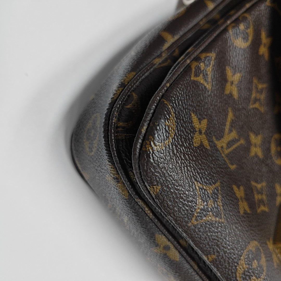 MÉTIS MM Monogram Coated Canvas Brown