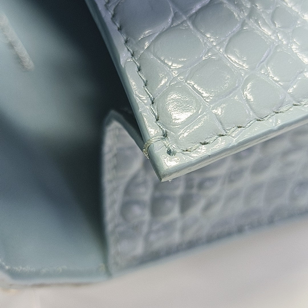 Hourglass Small Calfskin Blue