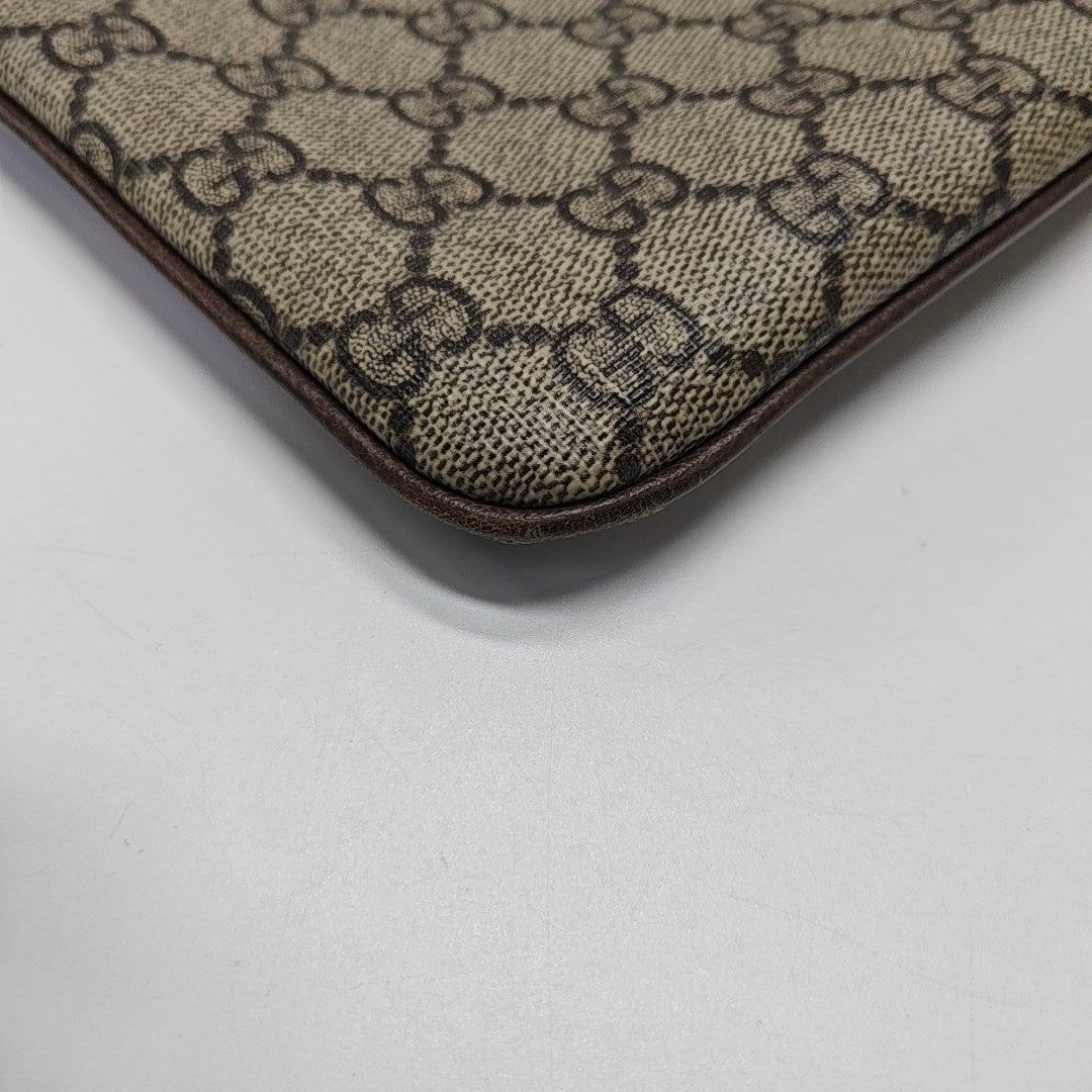 Ophidia Large Monogram Coated Canvas Beige