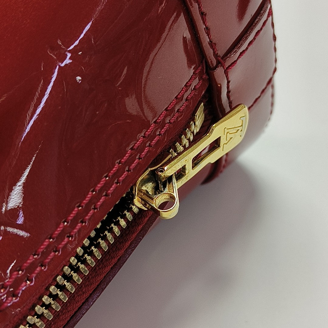 ALMA BB Monogram Patent Leather Red