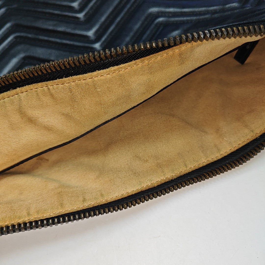 GG Marmont Large Quilted Leather Black