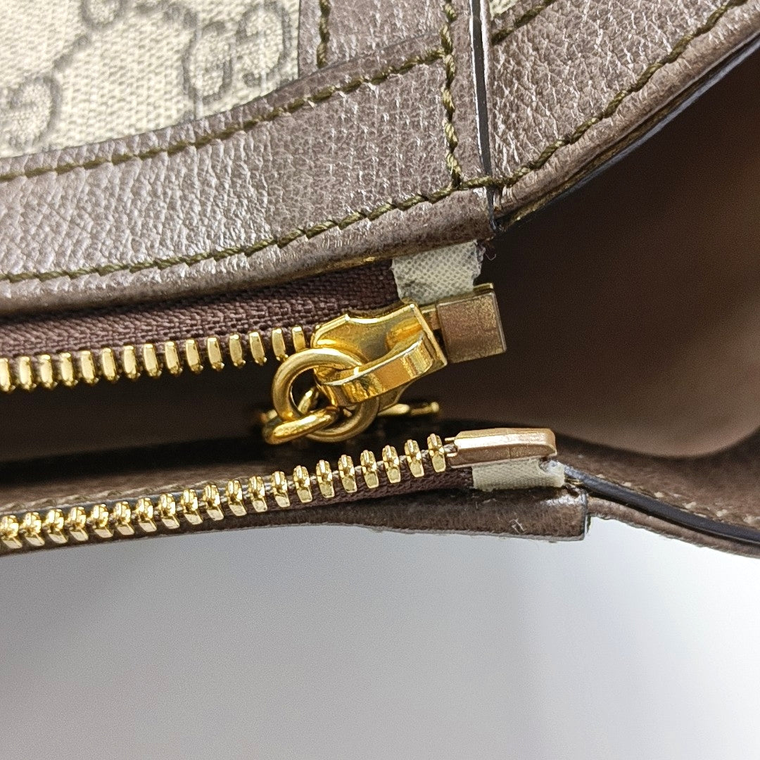 Authenticated pre-owned  Ophidia Medium Monogram Coated Canvas Beige - Tote Bag at Looply
