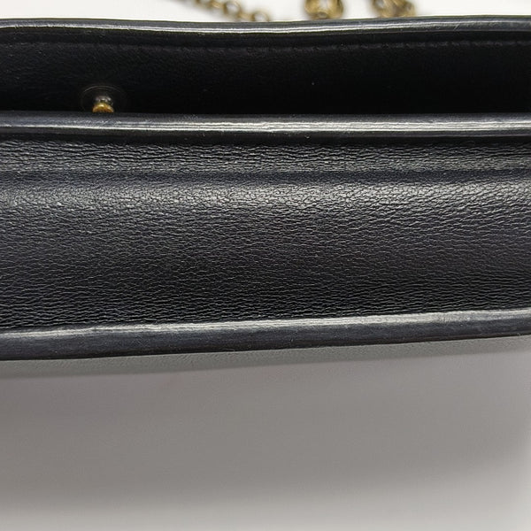 Lambskin Crossbody Bag Black