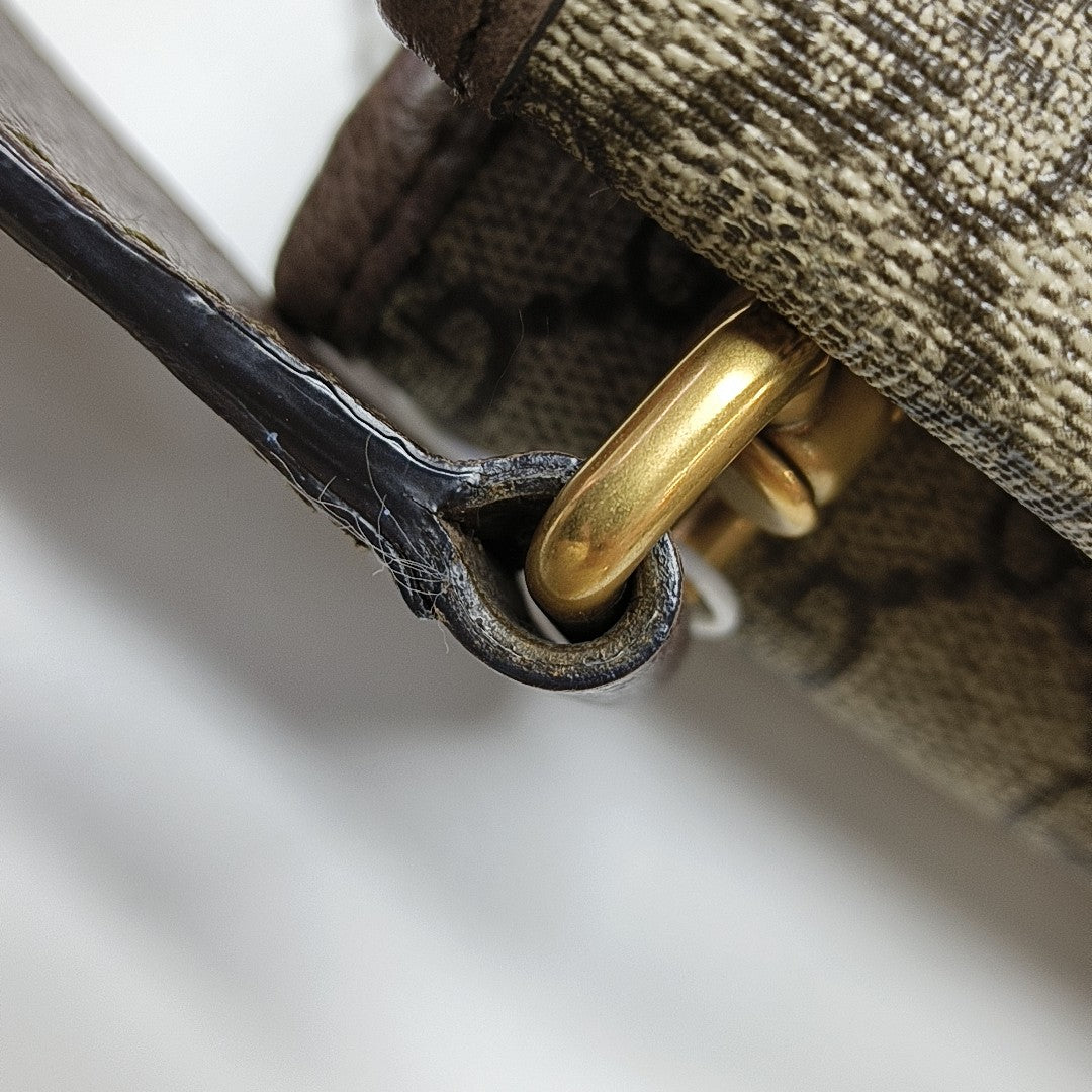 Neo Vintage Small Monogram Coated Canvas Beige