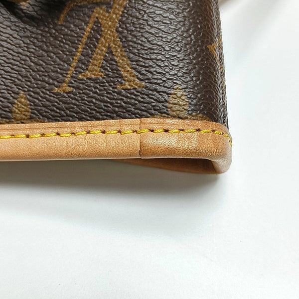 NEVERFULL MM Monogram Coated Canvas Brown