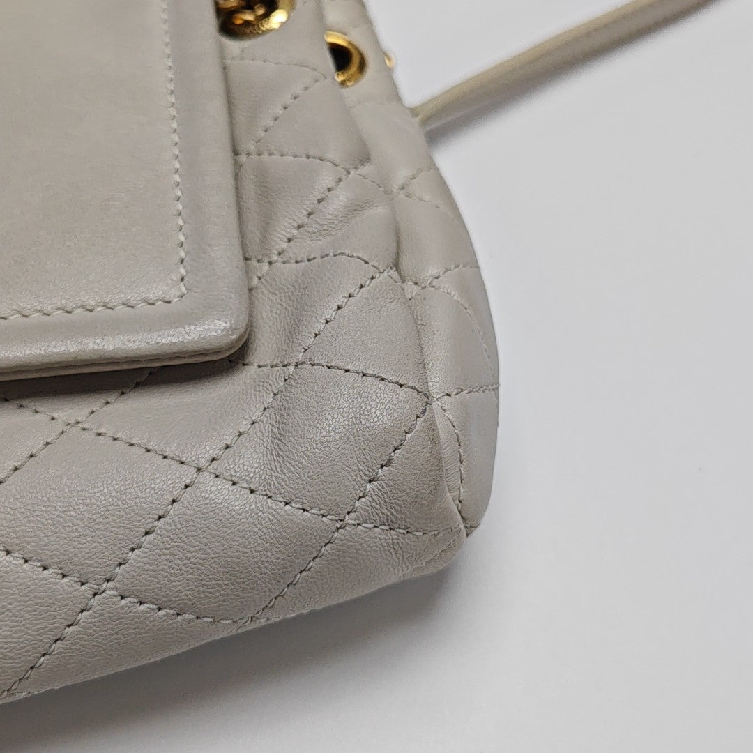 NOLITA Mini Quilted Lambskin White