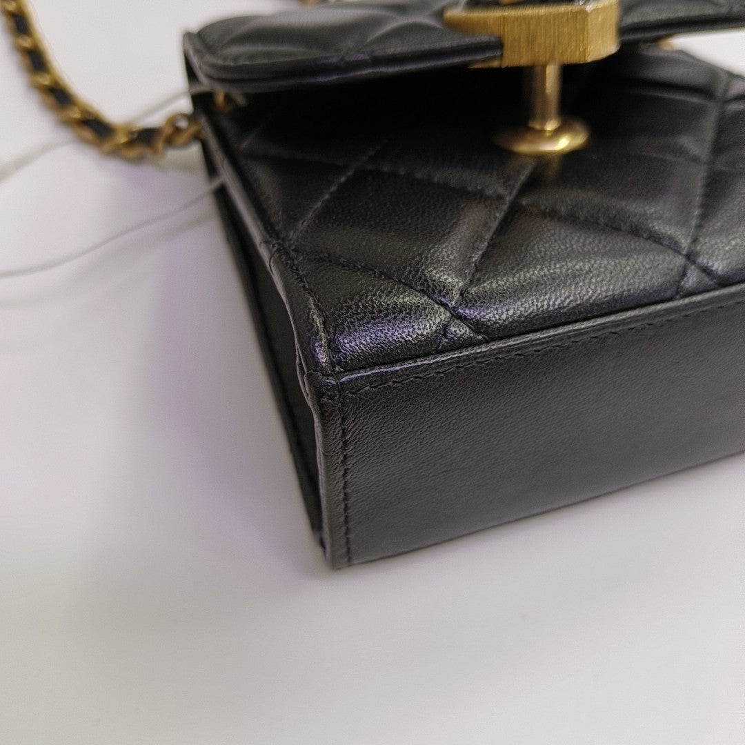 Quilted Lambskin Black