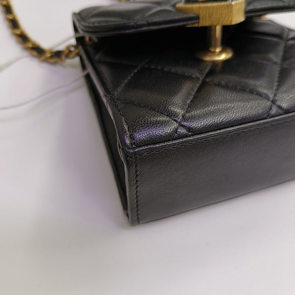 Quilted Lambskin Black