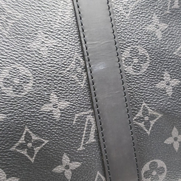 KEEPALL 45 Monogram Coated Canvas Black
