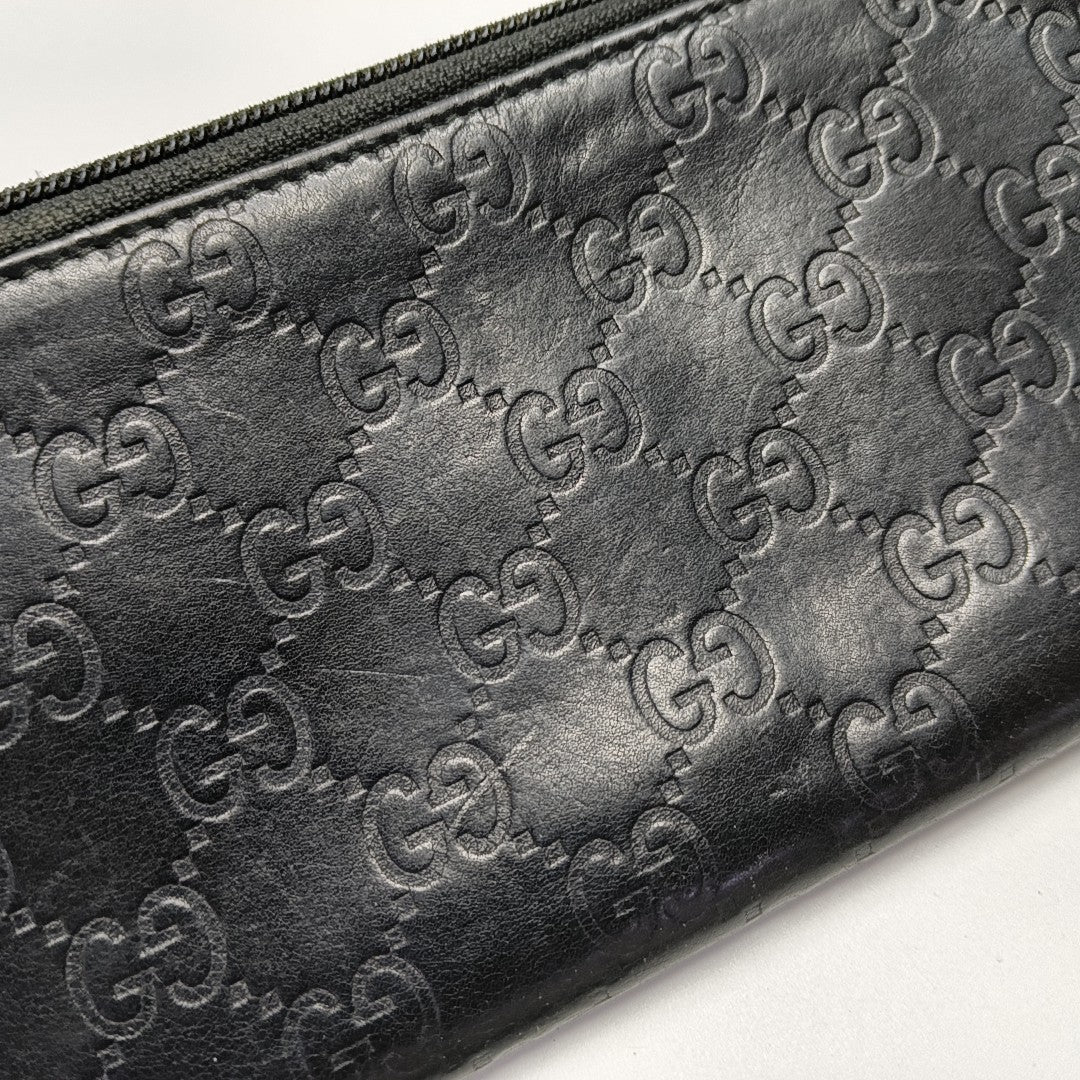 Monogram Calfskin Clutch Black