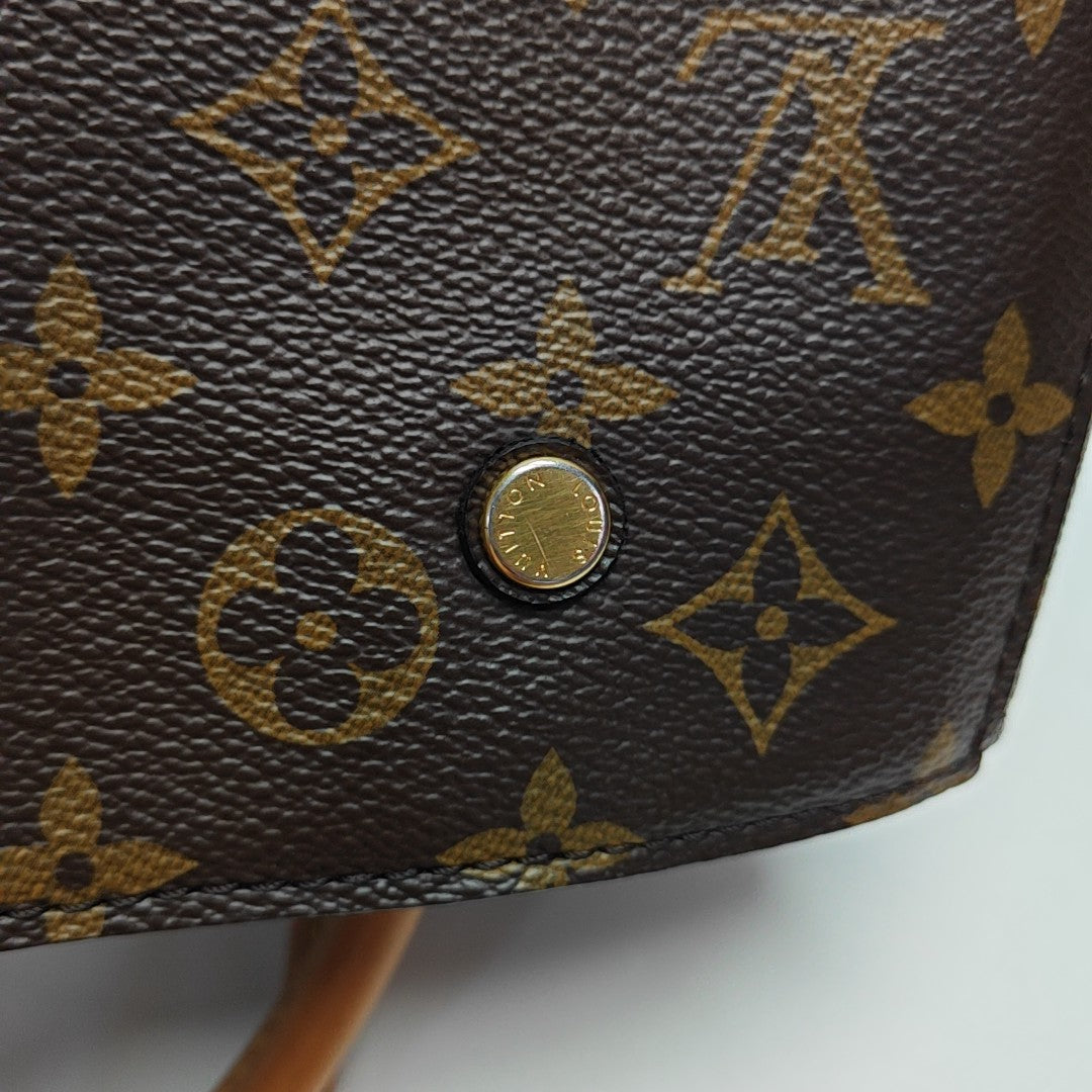 MONTAIGNE Monogram Coated Canvas Brown