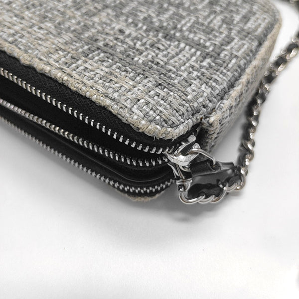 Authenticated pre-owned  DEAUVILLE Fabric Grey - Shoulder Bag at Looply