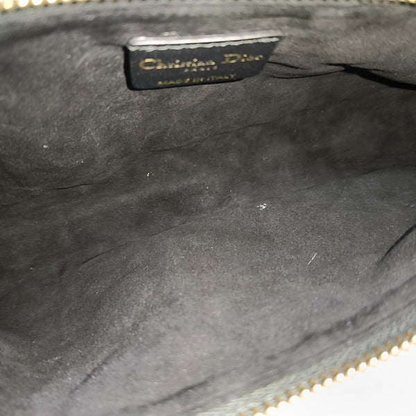 Cannage Lambskin Shoulder Bag Black