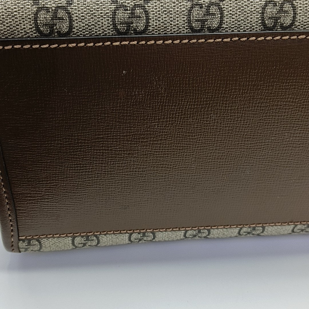Retro Small Monogram Coated Canvas Brown