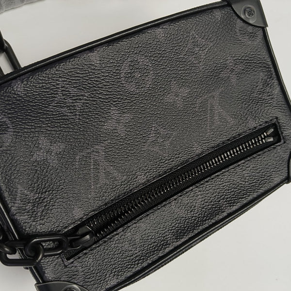 SOFT TRUNK Mini Monogram Coated Canvas Black