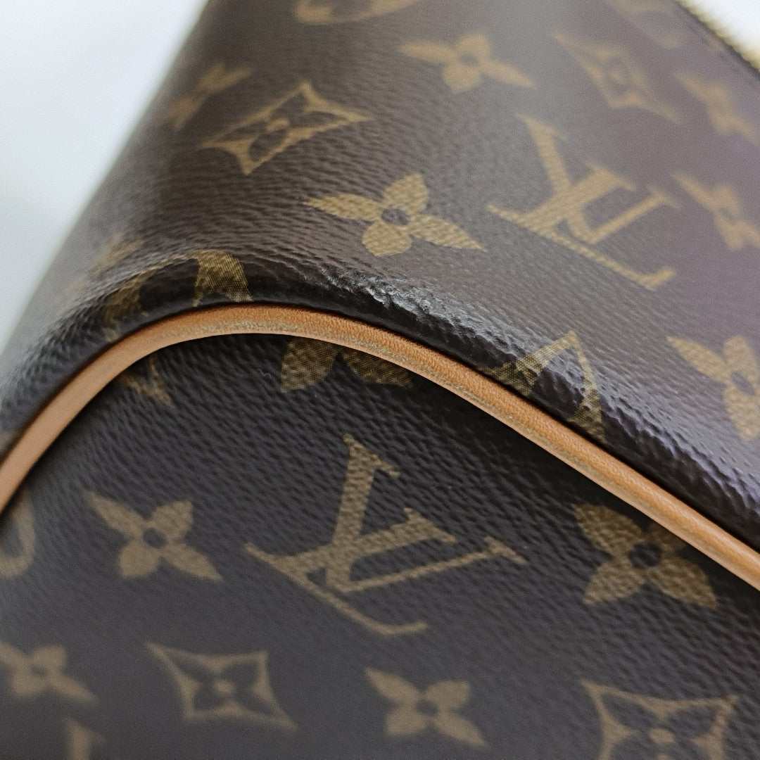 NICE Monogram Coated Canvas Brown