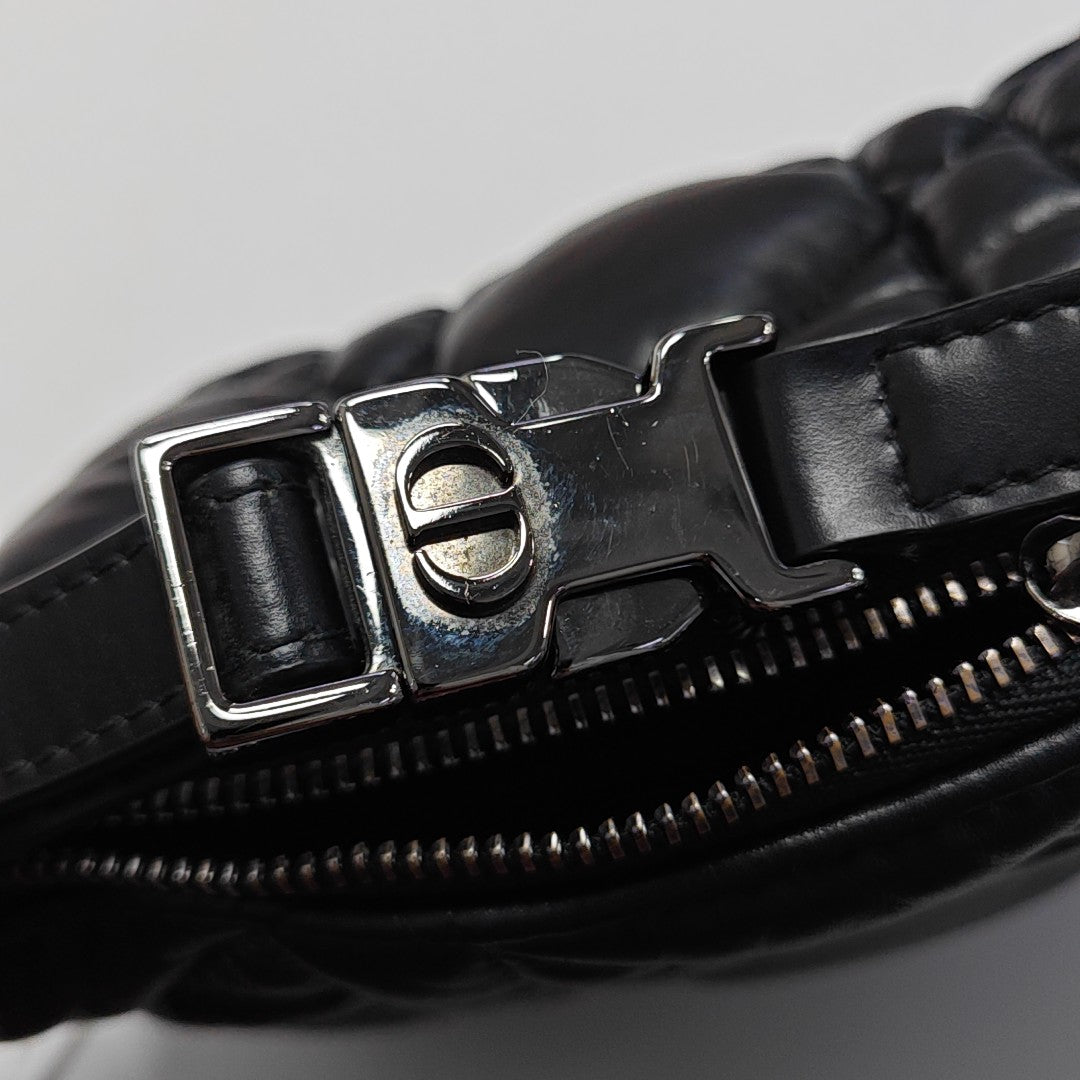 Diortravel Nomad Small Cannage Calfskin Black