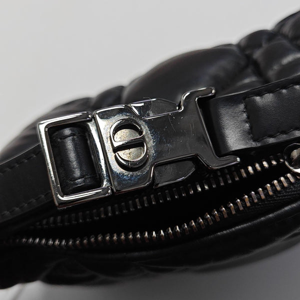 Diortravel Nomad Small Cannage Calfskin Black