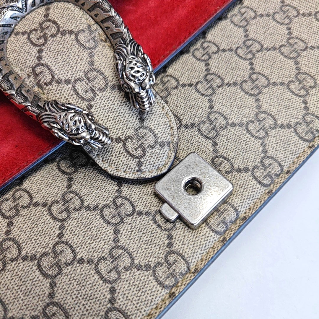 Authenticated pre-owned  Dionysus Small Monogram Coated Canvas Beige - Shoulder Bag at Looply