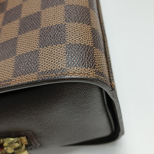 TRIANA Damier Ebene Coated Canvas Brown