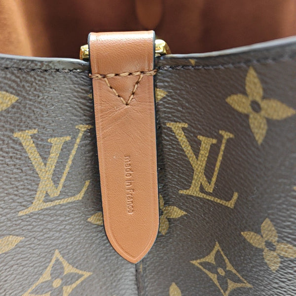 NÉONOÉ MM Monogram Coated Canvas Brown