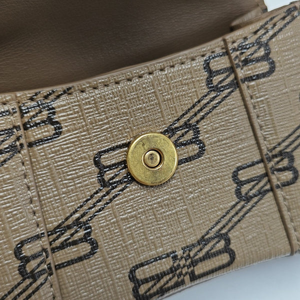 Hourglass Mini Coated Canvas Brown