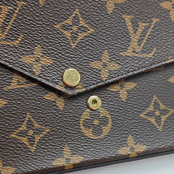 FÉLICIE Monogram Coated Canvas Brown