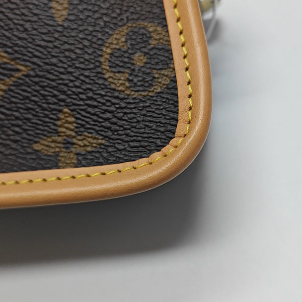 DIANE Nano Monogram Coated Canvas Brown