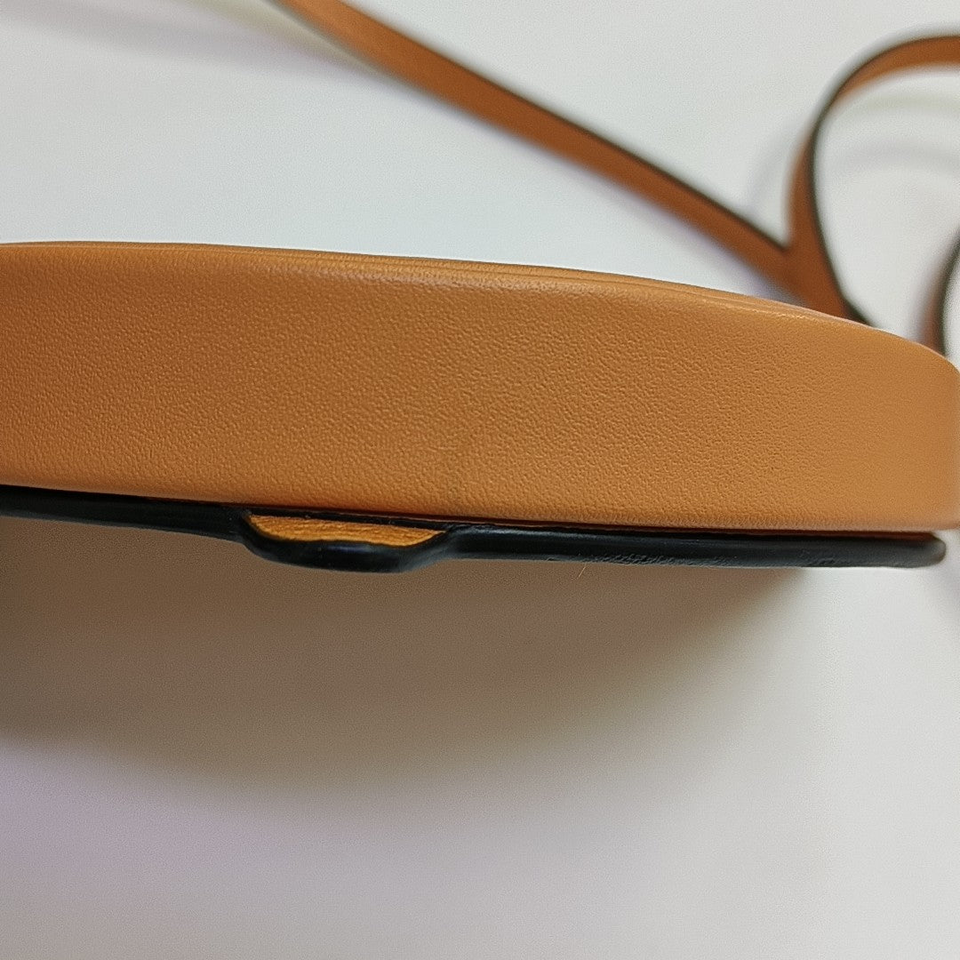 Heel Small Calfskin Orange