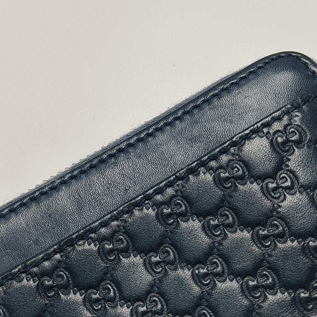 Monogram Calfskin Wallet Blue