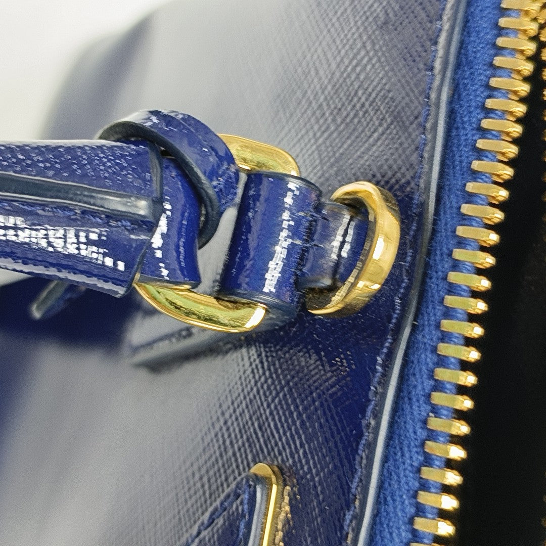 Galleria Small Patent Leather Blue