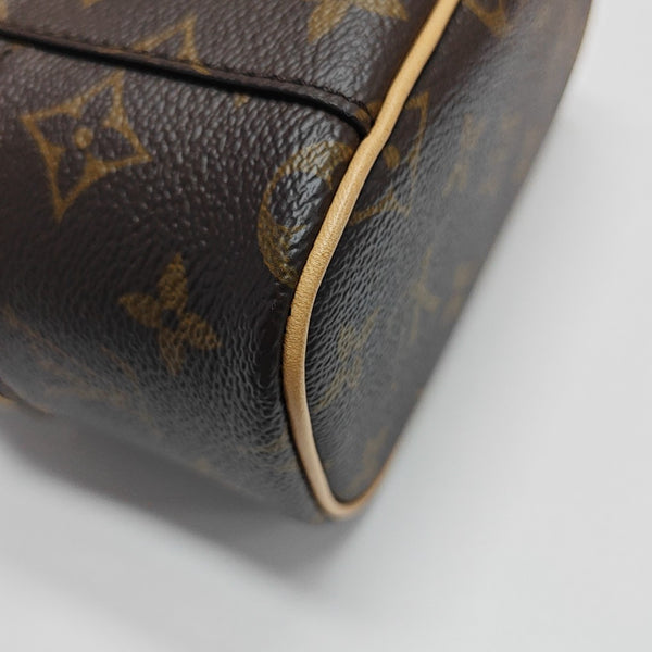 NICE Super Mini Monogram Coated Canvas Brown