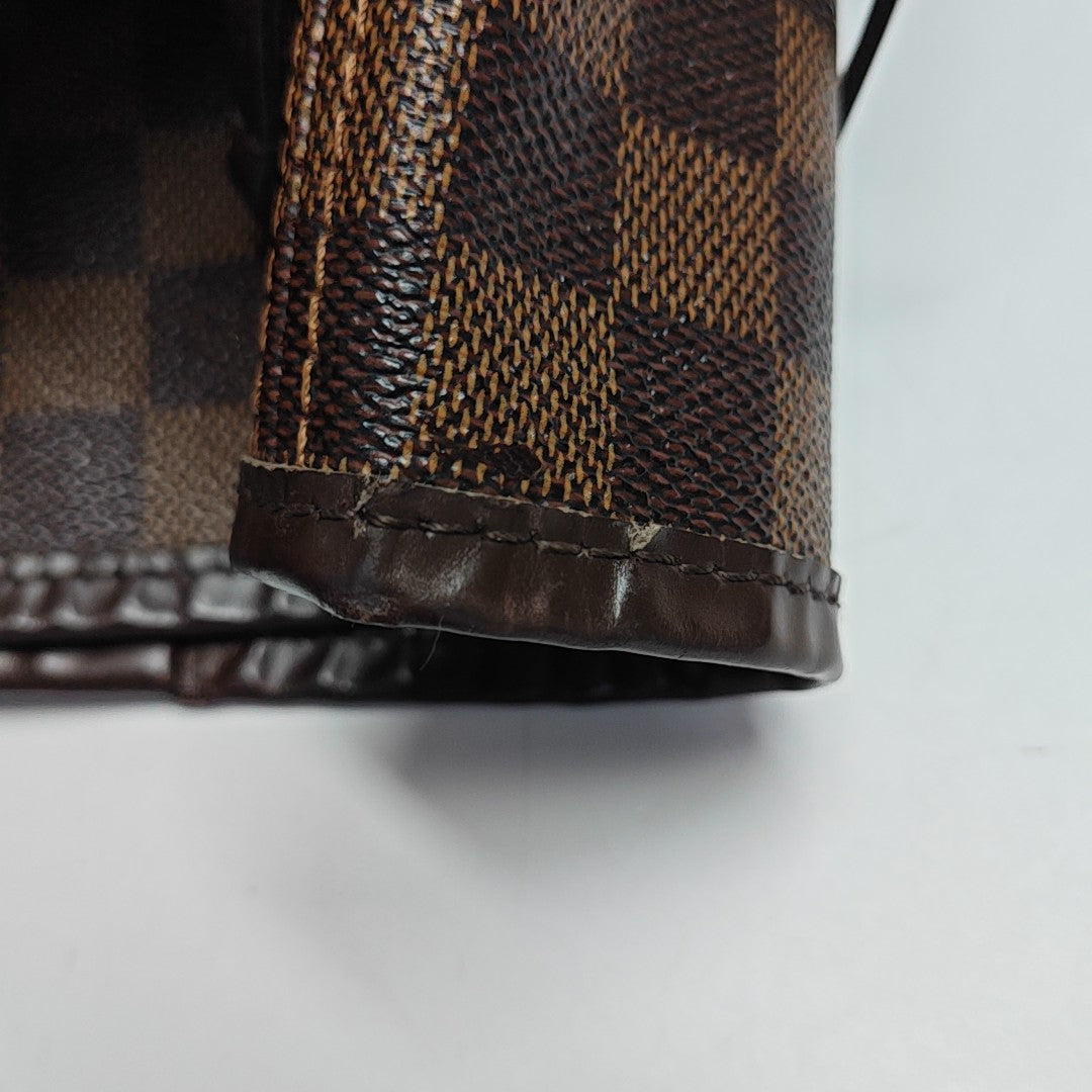 NEVERFULL GM Damier Ebene Coated Canvas Brown