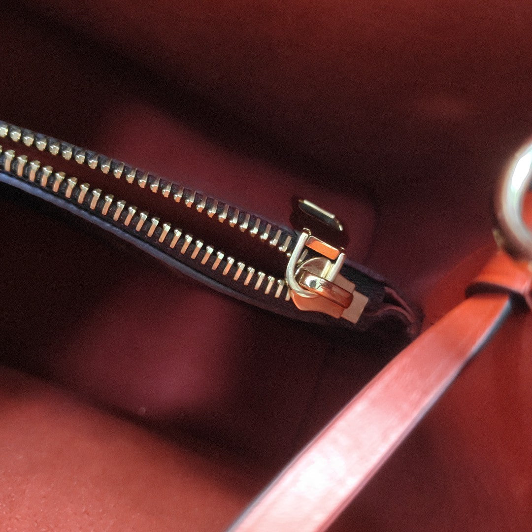 NÉONOÉ MM Monogram Coated Canvas Brown