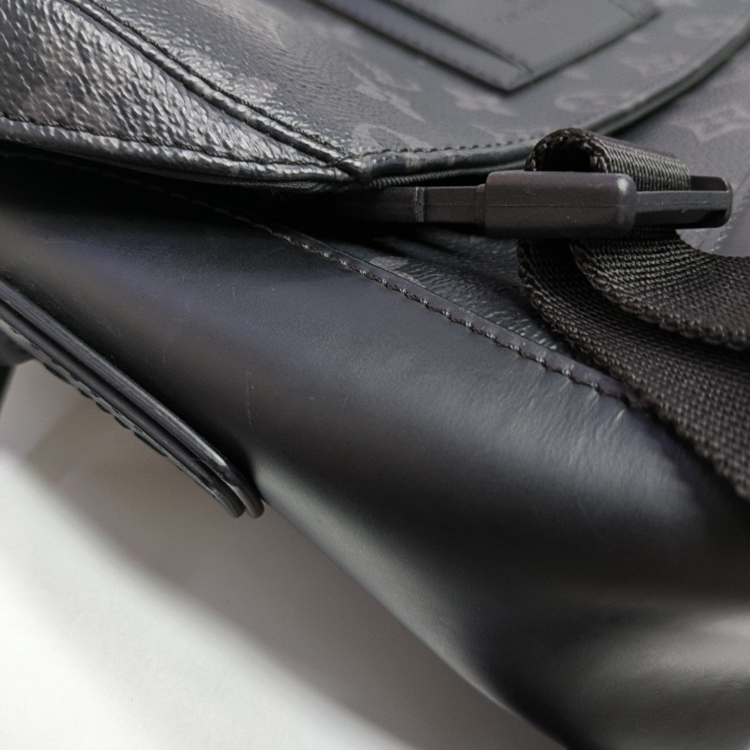 VOYAGER PM Monogram Coated Canvas Black