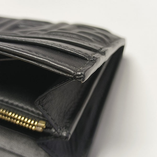 Monogram Lambskin Shoulder Bag Black
