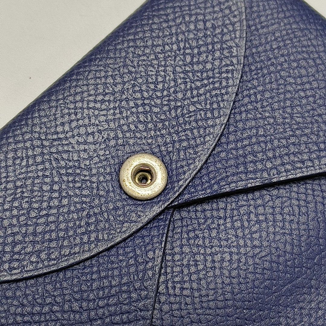 Calvi Epsom Blue Card Holder