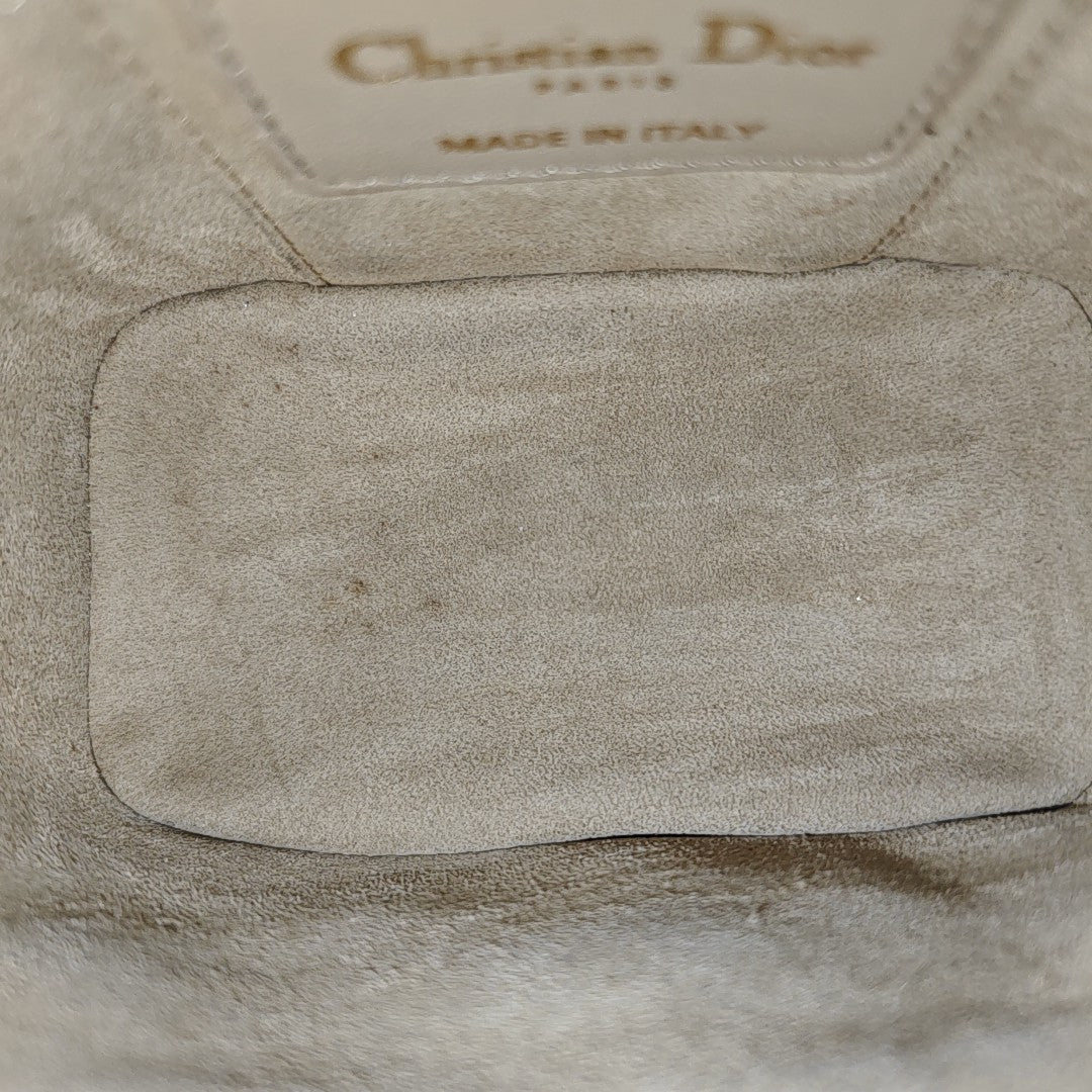 Lady Dior Super Mini Cannage Lambskin Beige
