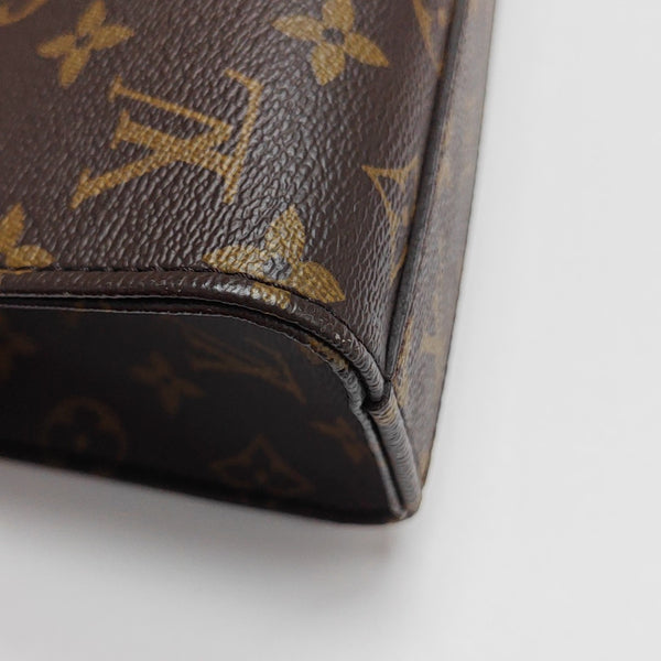 SAC PLAT BB Monogram Coated Canvas Brown