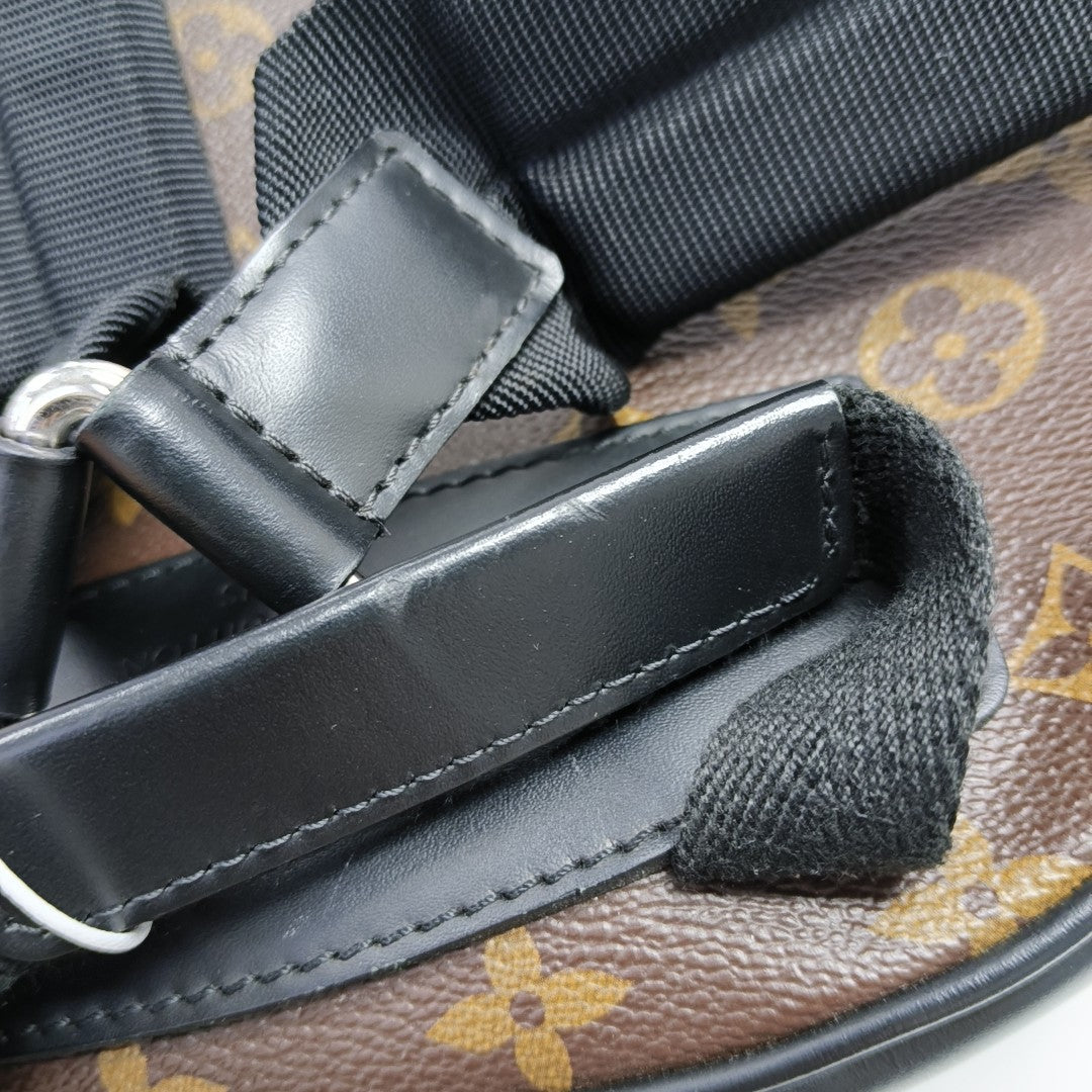 JOSH Monogram Coated Canvas Brown