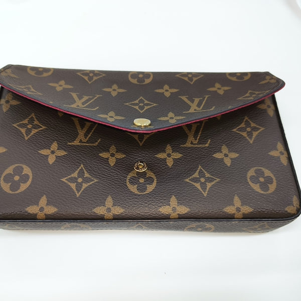 FÉLICIE Monogram Coated Canvas Brown