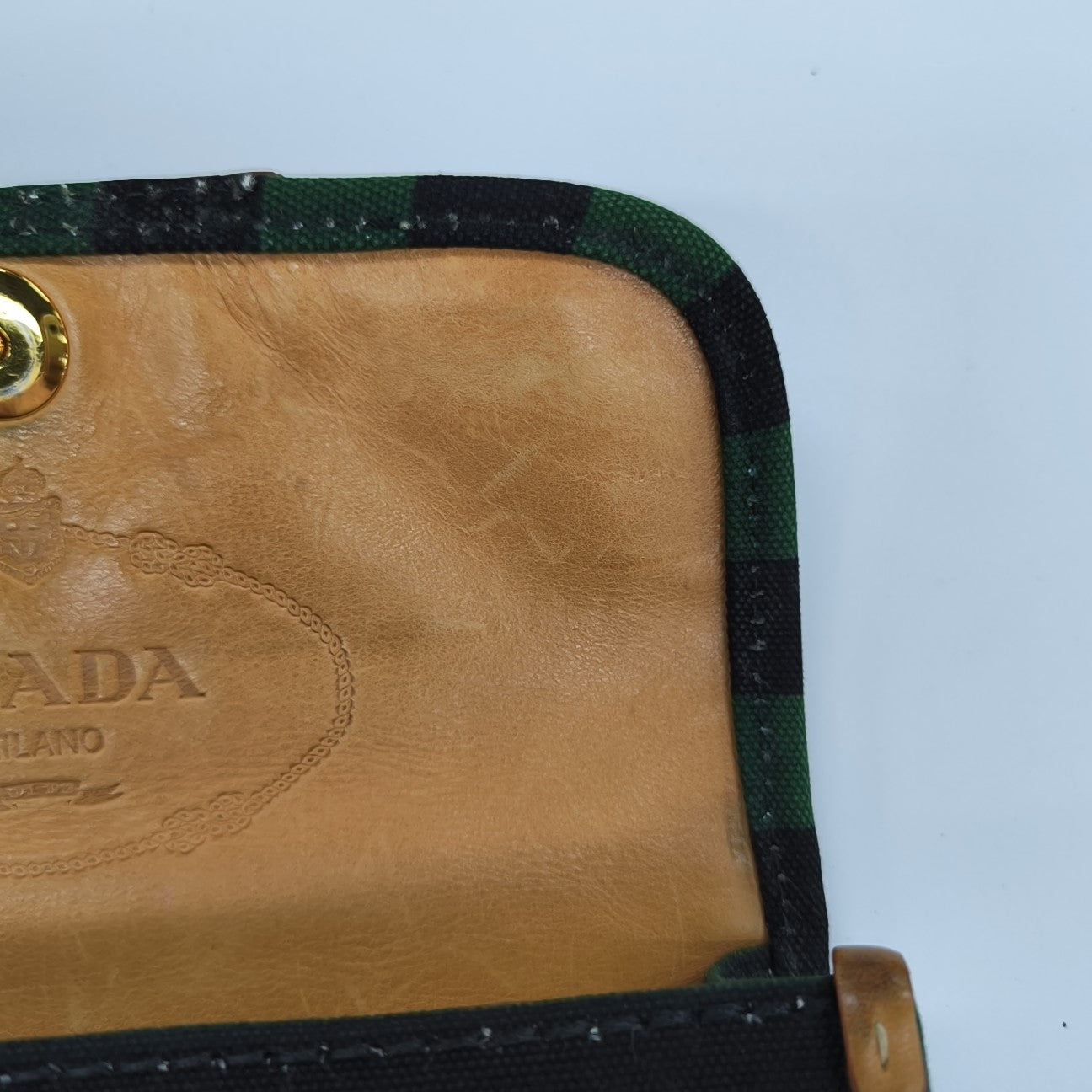 Quilted Canvas Shoulder Bag Green