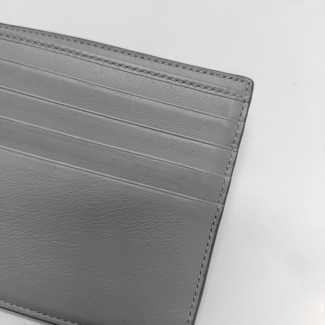 Coated Canvas Wallet Gray