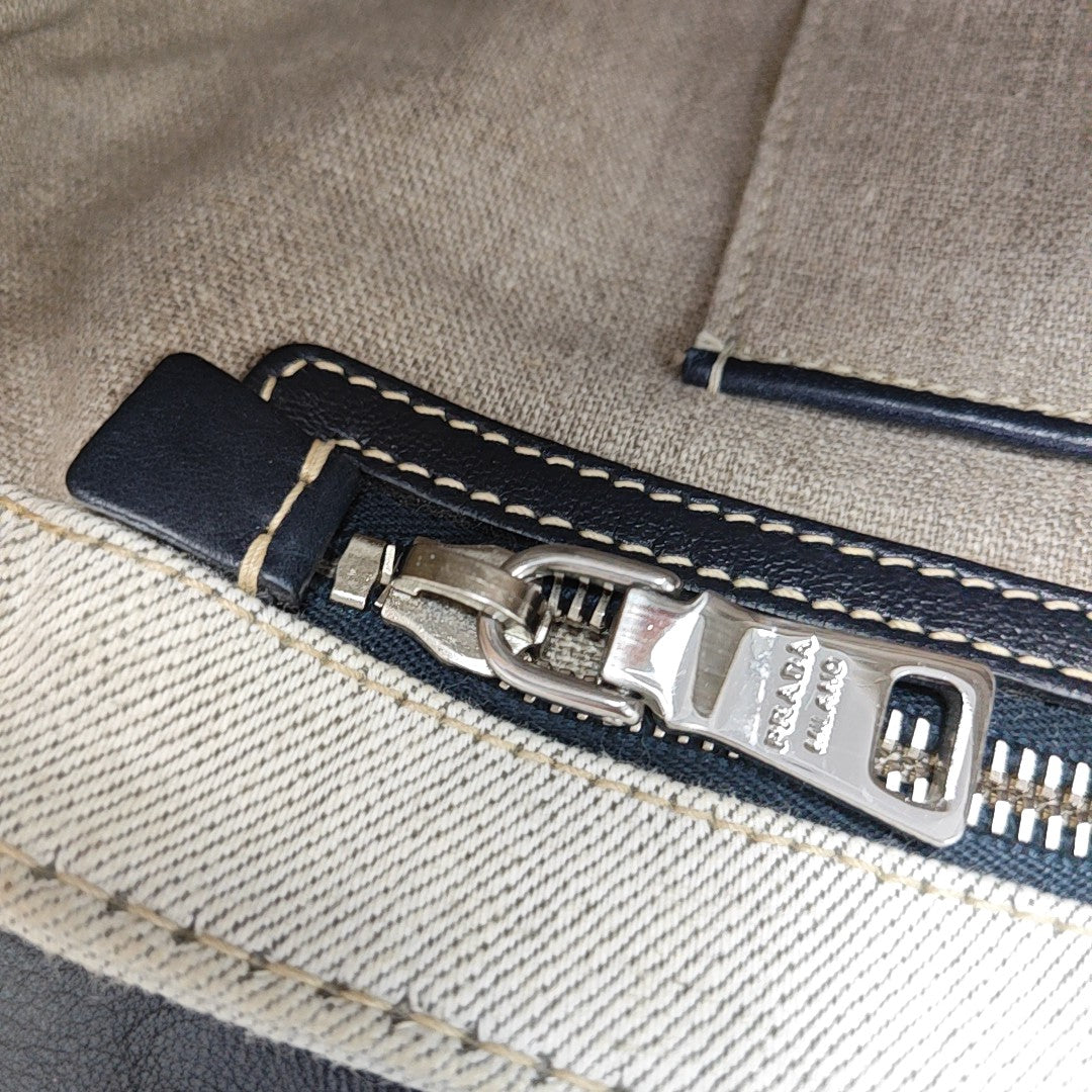 Canvas Shoulder Bag Beige
