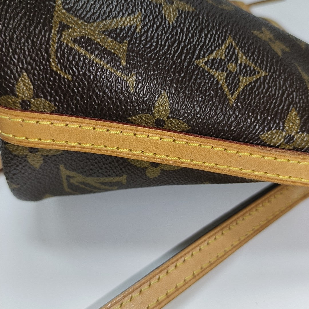 NÉONOÉ Nano Monogram Coated Canvas Brown