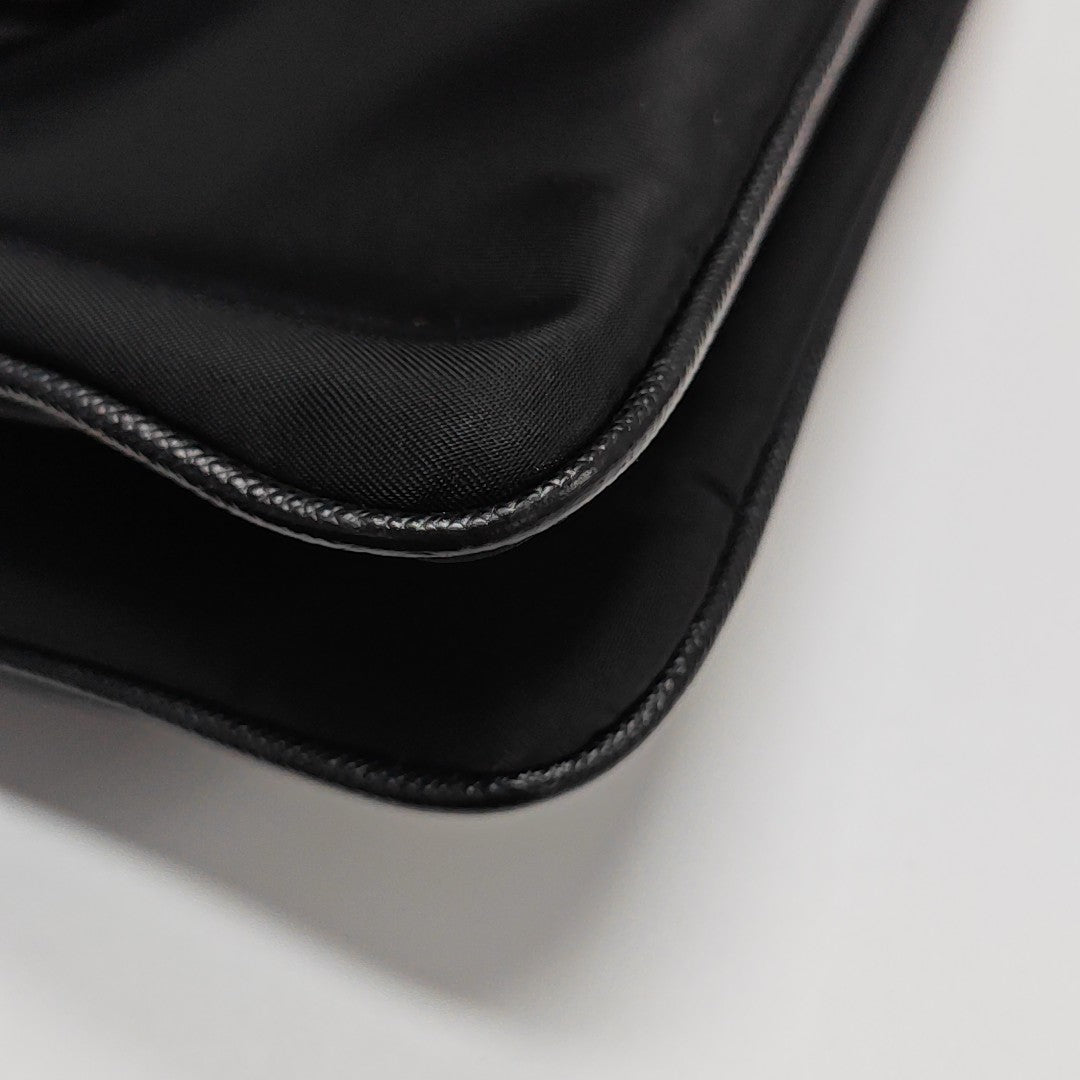 Nylon Shoulder Bag Black