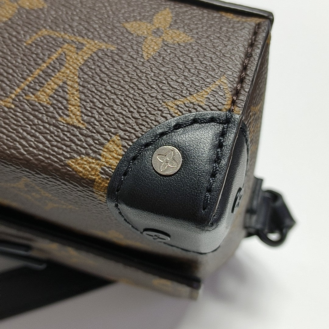 SOFT TRUNK Mini Monogram Coated Canvas Brown